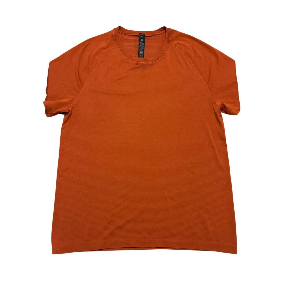 Lululemon Metal‎ Vent Tech Short-Sleeve Shirt HOT HEAT/MAGMA Large